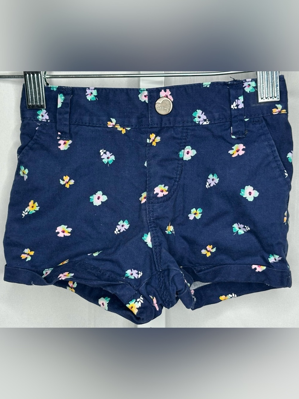 Old Navy Navy Floral Girls' Shorts